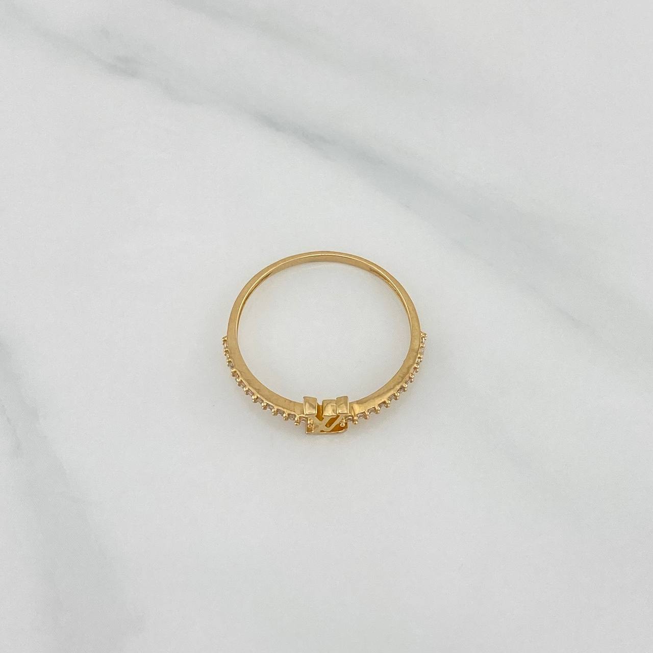 Ring Lv 1.2 g / T7 1/4 Yellow Gold 18K