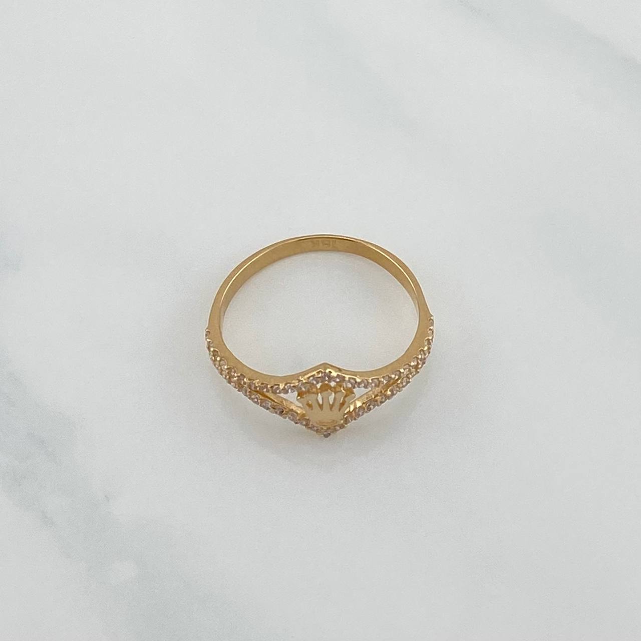 Crown Ring 1.8 g / T6 1/2 Yellow Gold 18K