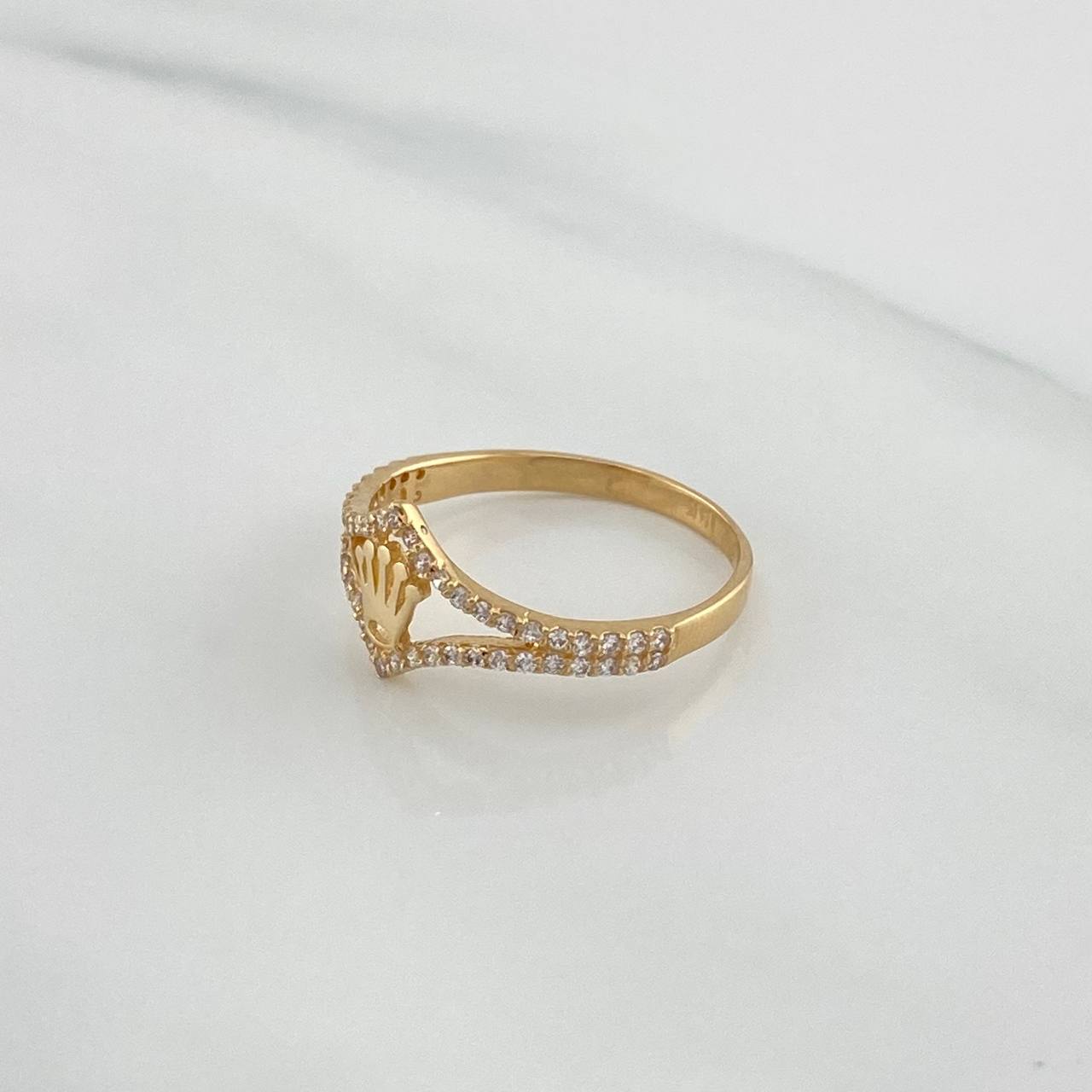 Crown Ring 1.8 g / T6 1/2 Yellow Gold 18K