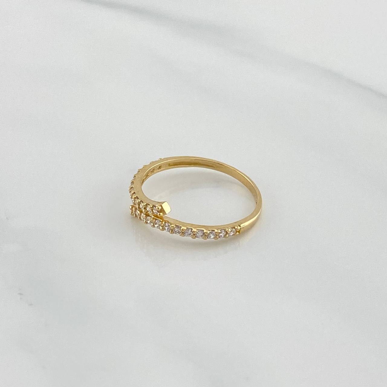 Double Line Ring 1.25 g / T5 3/4 Yellow Gold 18K