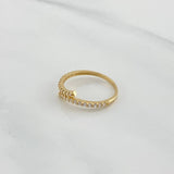 Double Line Ring 1.25 g / T5 3/4 Yellow Gold 18K