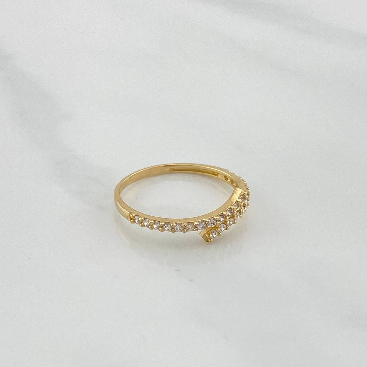 Double Line Ring 1.25 g / T5 3/4 Yellow Gold 18K