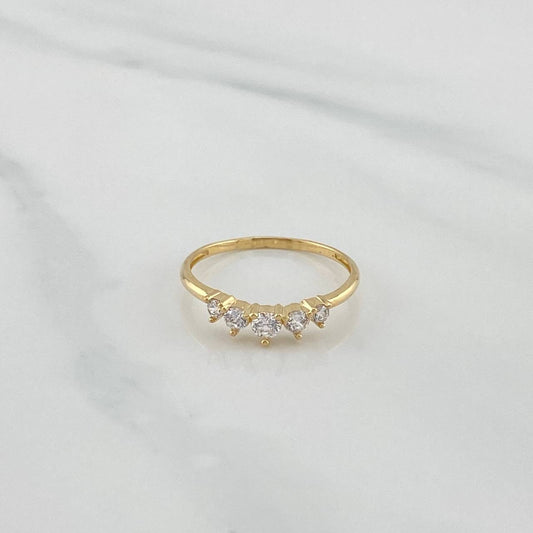 Anillo Circulos 1.25 g / T5 3/4 Oro Amarillo 18K
