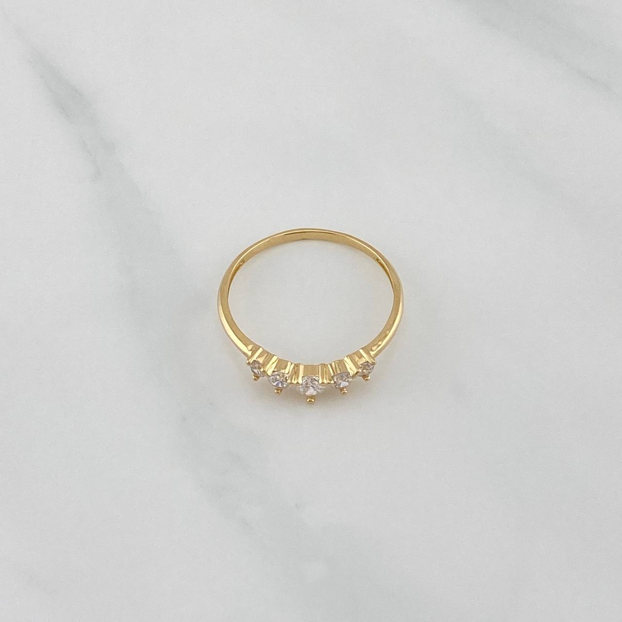 Ring Circles 1.25 g / T5 3/4 Yellow Gold 18K