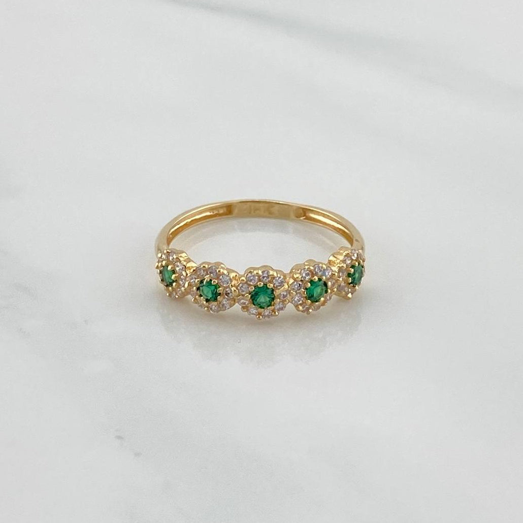Churumbela Flower Ring 1.9 g / T6 1/4 Yellow Gold 18K