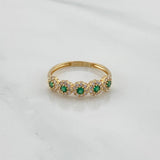 Churumbela Flower Ring 1.9 g / T6 1/4 Yellow Gold 18K