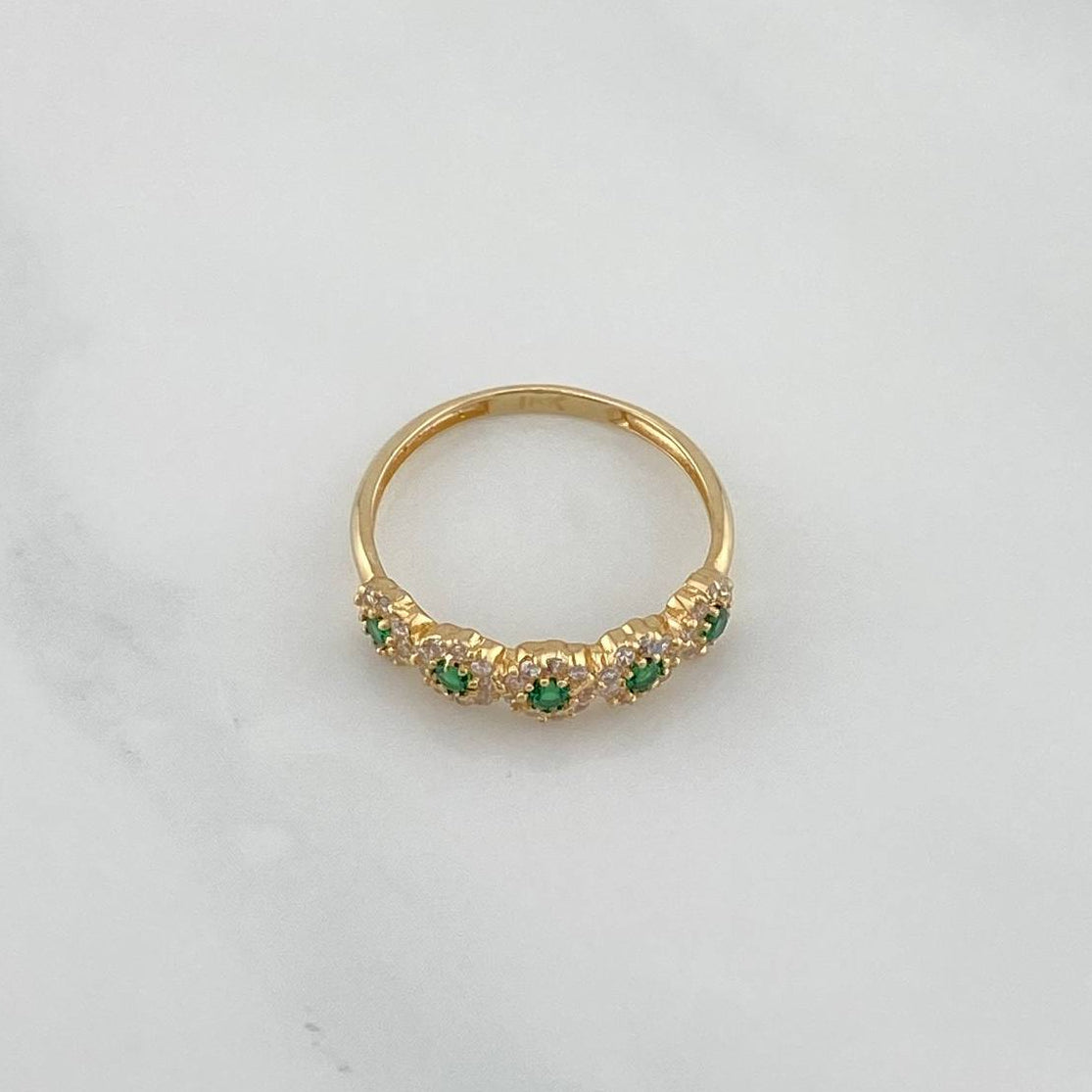 Churumbela Flower Ring 1.9 g / T6 1/4 Yellow Gold 18K