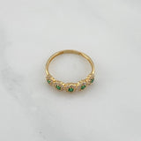 Churumbela Flower Ring 1.9 g / T6 1/4 Yellow Gold 18K
