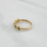 Churumbela Flower Ring 1.9 g / T6 1/4 Yellow Gold 18K