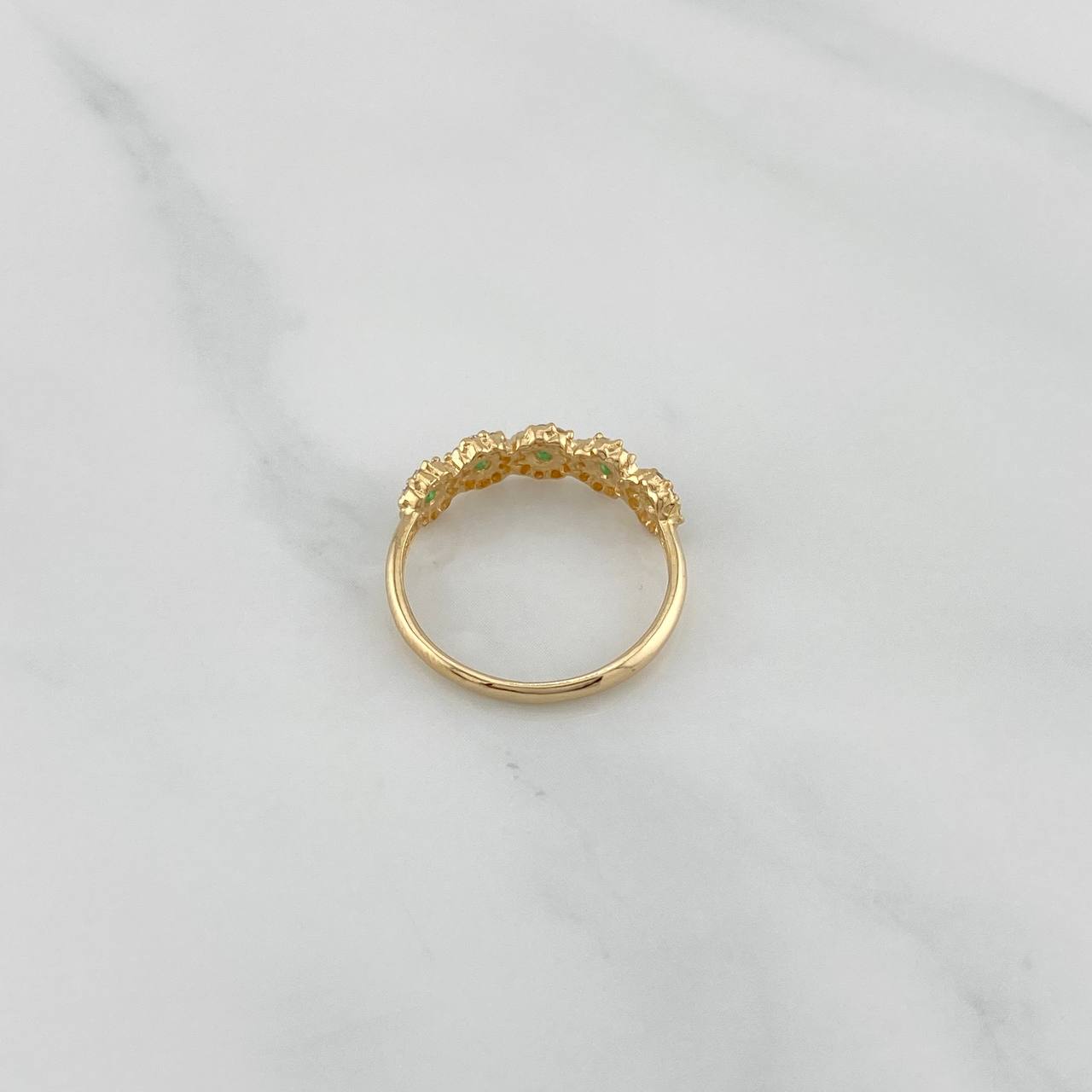 Churumbela Flower Ring 1.9 g / T6 1/4 Yellow Gold 18K