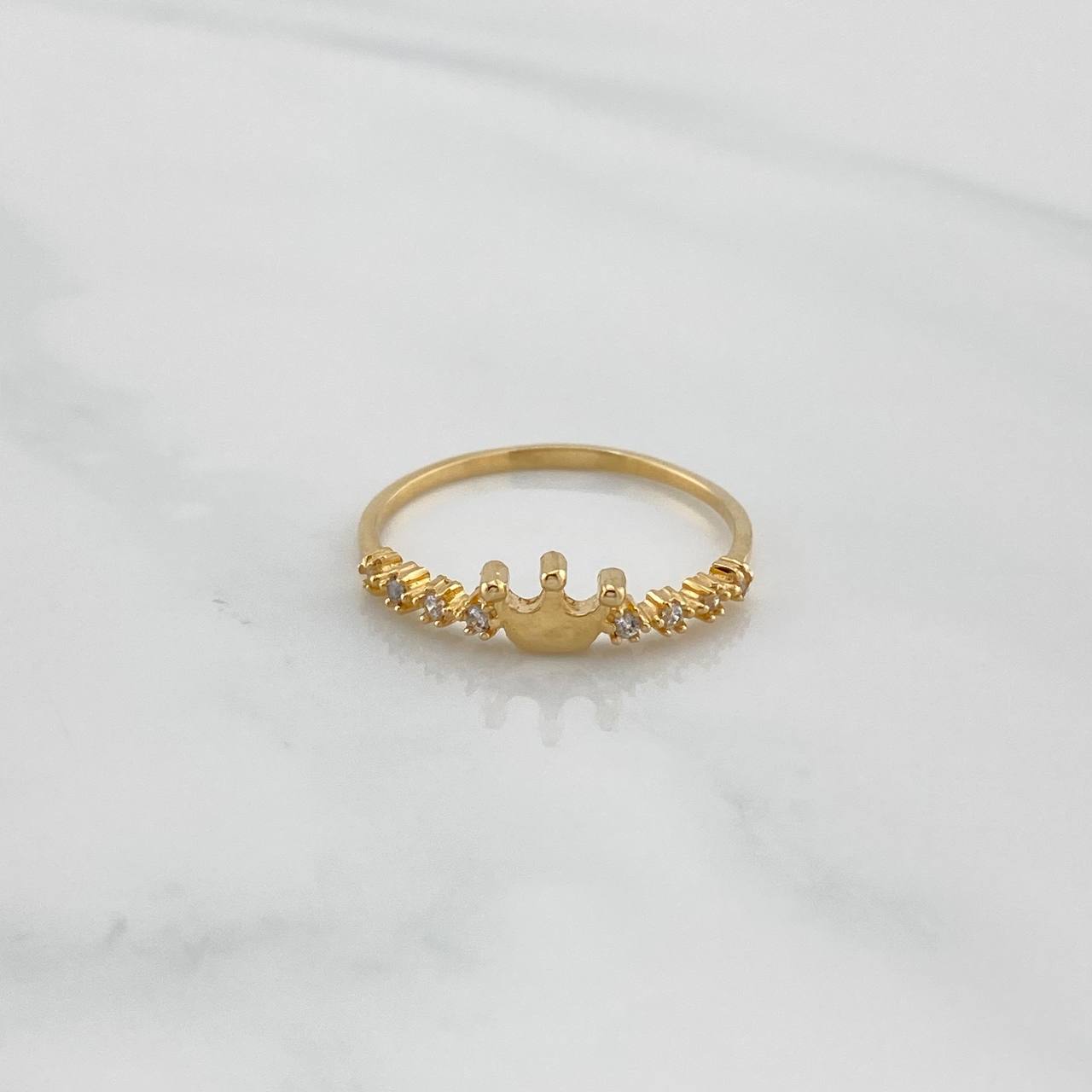 Crown Ring 1.55 g / T7 3/4 Yellow Gold 18K