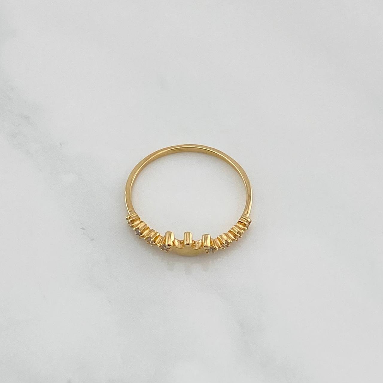 Crown Ring 1.55 g / T7 3/4 Yellow Gold 18K