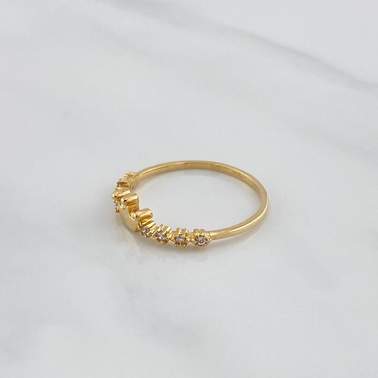 Crown Ring 1.55 g / T7 3/4 Yellow Gold 18K