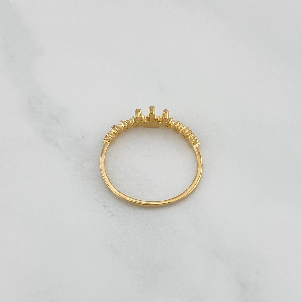 Crown Ring 1.55 g / T7 3/4 Yellow Gold 18K