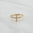 Cross Ring 1 g / T6 1/4 Yellow Gold 18K