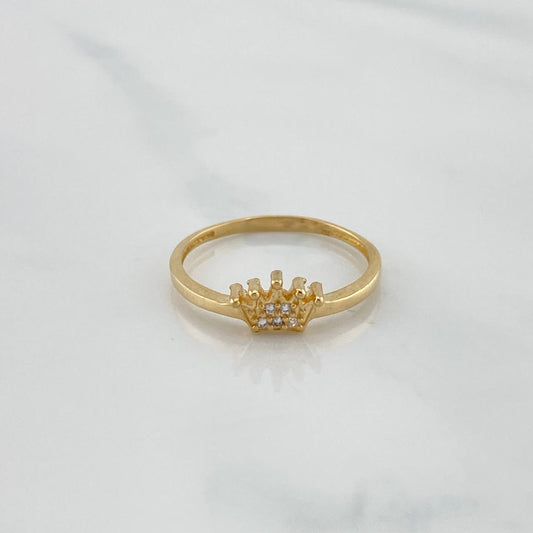 Anillo Corona 1.3 g / T6 1/2 Oro Amarillo 18K