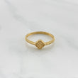 Anillo Trebol Diamantado 1.5 g / T5 1/4 Oro Amarillo 18K