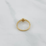 Anillo Trebol Diamantado 1.5 g / T5 1/4 Oro Amarillo 18K