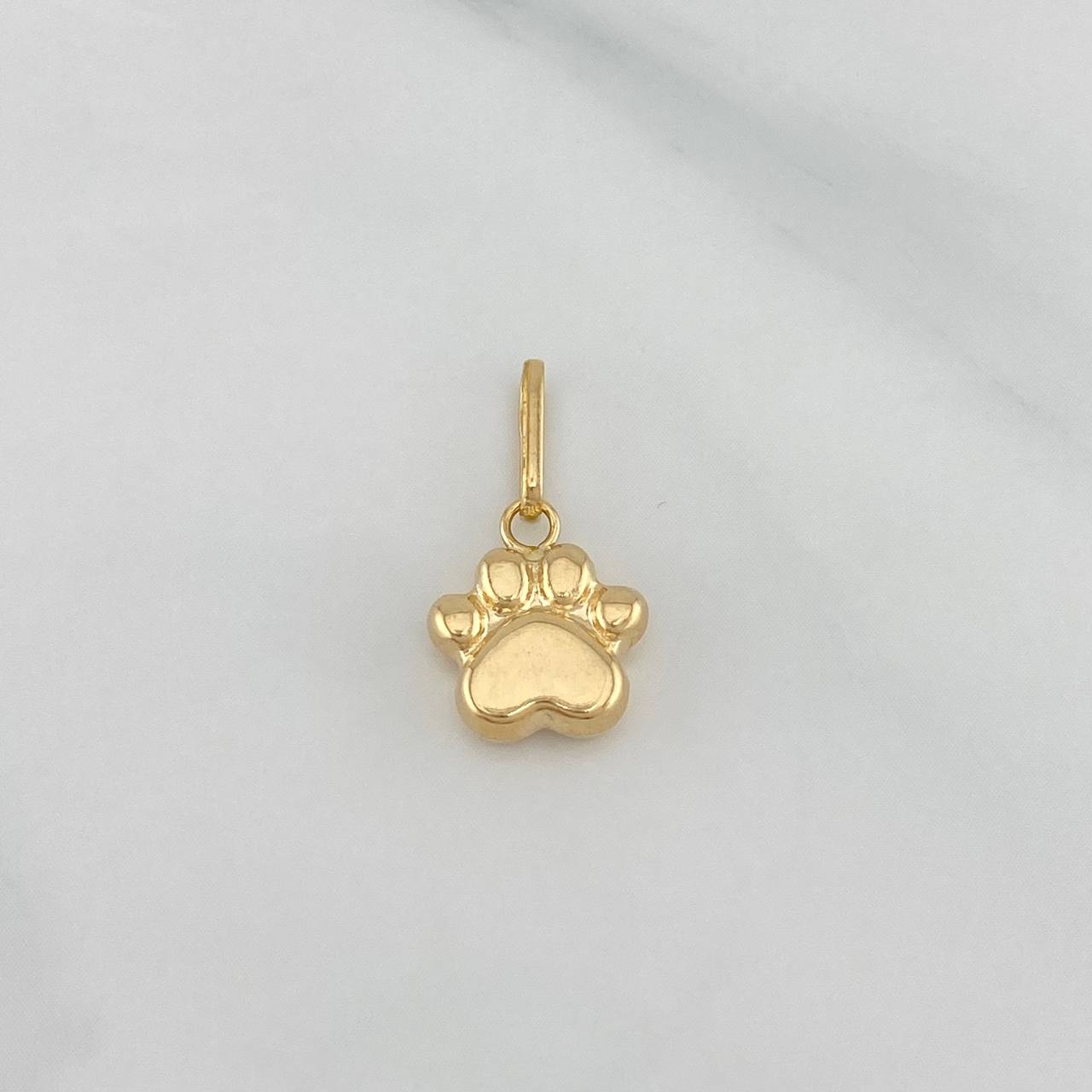Dije Huella 0.65 g / 3/4 in Oro Amarillo 18K