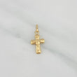 Pendant Cross Christ 0.4 g / 3/4 in Yellow Gold 18K