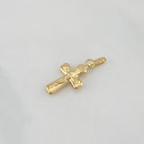 Pendant Cross Christ 0.4 g / 3/4 in Yellow Gold 18K