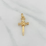 Pendant Cross Nails 3.9 g / 1 1/2 in 18K Yellow Gold