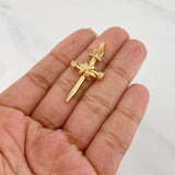 Pendant Cross Nails 3.9 g / 1 1/2 in 18K Yellow Gold