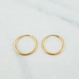 Candongas Aro 0.7 g / 1/2 in Oro Amarillo 18K