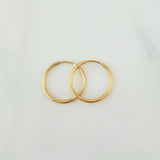 Candongas Aro 0.7 g / 1/2 in Oro Amarillo 18K