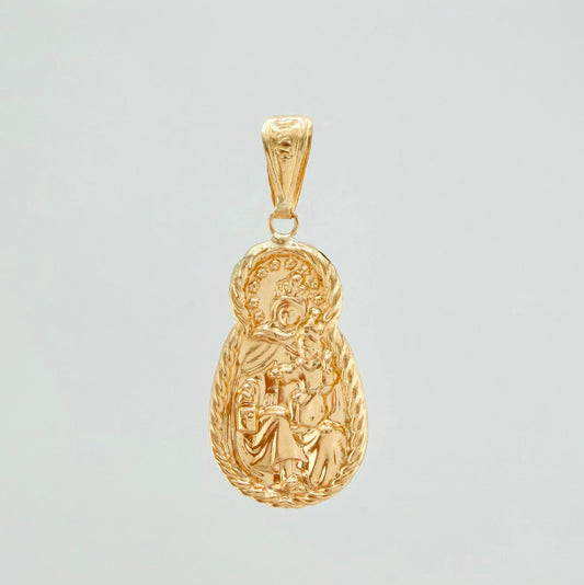 Dije Virgen Del Carmen 1.95 g / 1 1/2 in Oro Amarillo 18K