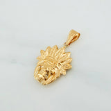 Dije Indio 1.8 g / 1 1/2 in Oro Amarillo 18K