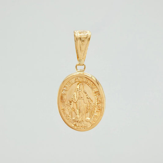Dije Virgen Milagrosa 1.4 g / 1 1/4 in Oro Amarillo 18K