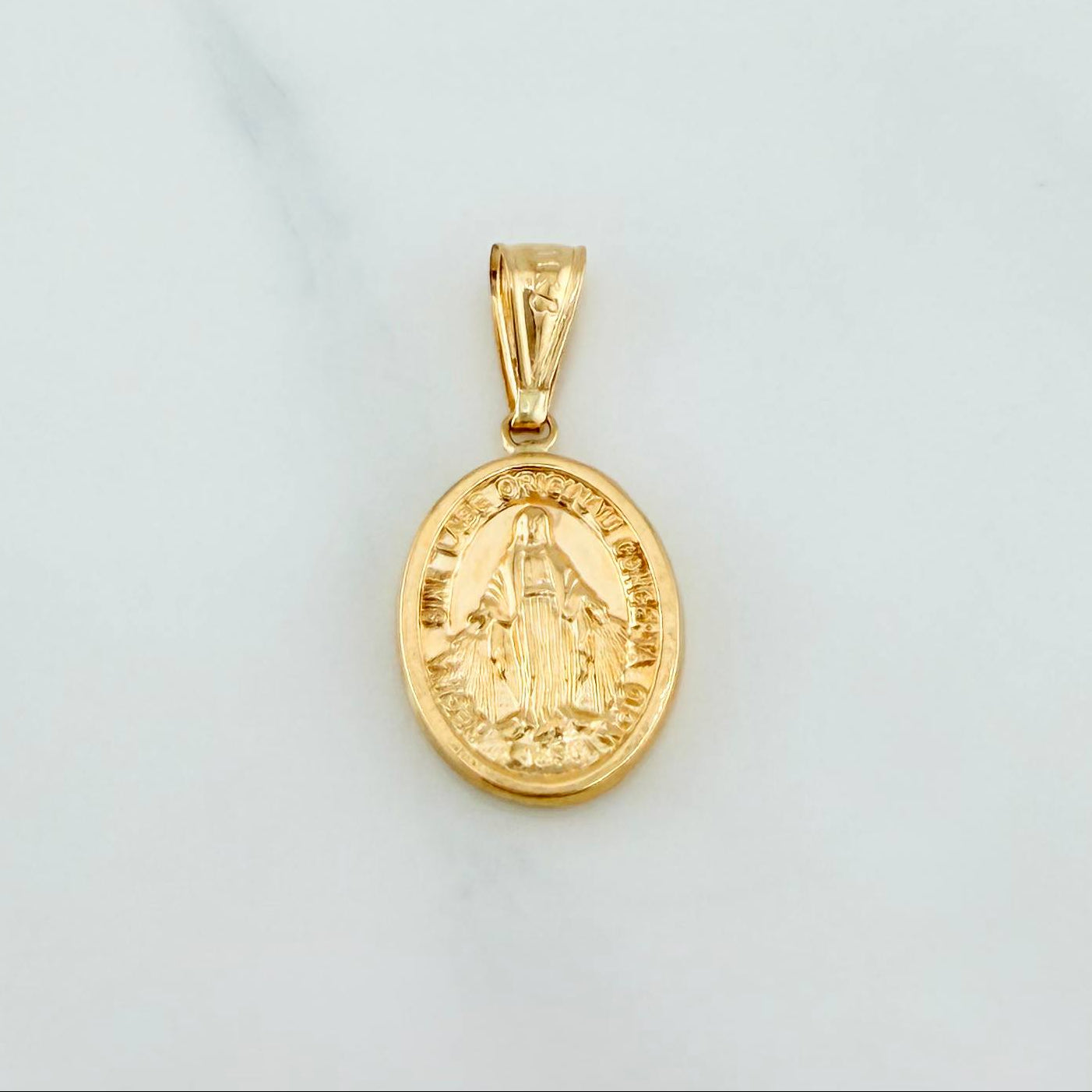 Dije Virgen Milagrosa 1.4 g / 1 1/4 in Oro Amarillo 18K