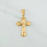 Dije Cruz Cristo 1.9 g / 1 1/2 in Oro Amarillo 18K