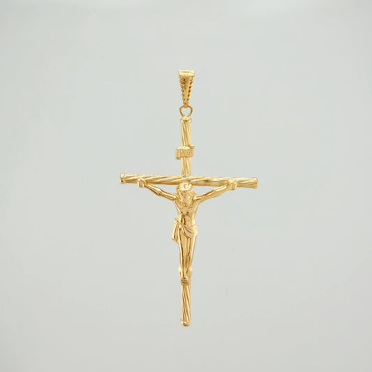Dije Cruz Cristo 1.95 g / 2 1/4 in Oro Amarillo 18K