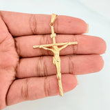 Dije Cruz Cristo 1.95 g / 2 1/4 in Oro Amarillo 18K