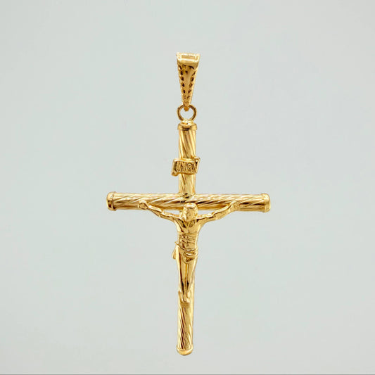 Dije Cruz Cristo 1.75 g / 2 in Oro Amarillo 18K