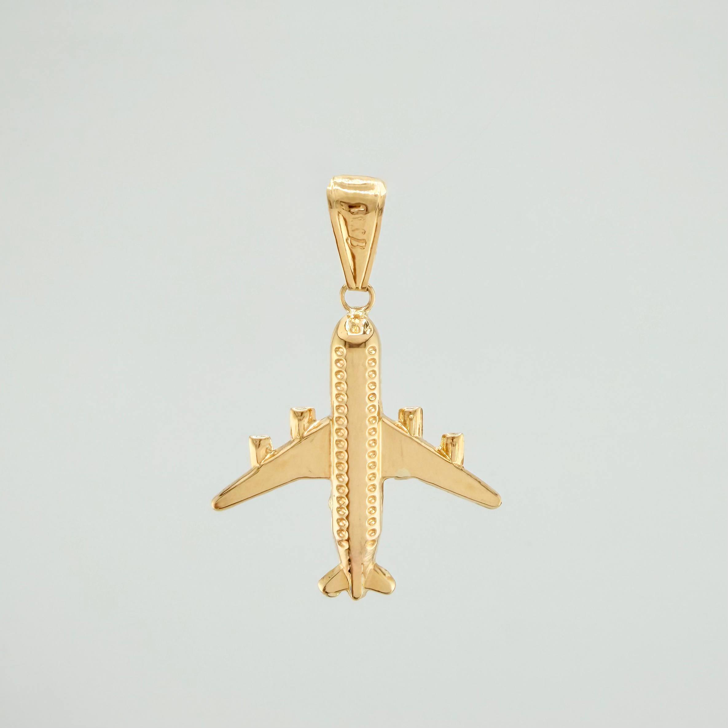Pendant Airplane 1.75 g / 1 1/2 in 18K Yellow Gold