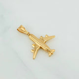 Pendant Airplane 1.75 g / 1 1/2 in 18K Yellow Gold