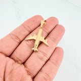 Pendant Airplane 1.75 g / 1 1/2 in 18K Yellow Gold
