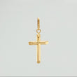 Dije Cruz Puntas Planas 0.65 g / 1 1/4 in Oro Amarillo 18K