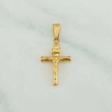 Dije Cruz Cristo 1.1 g / 1 1/4 in Oro Amarillo 18K