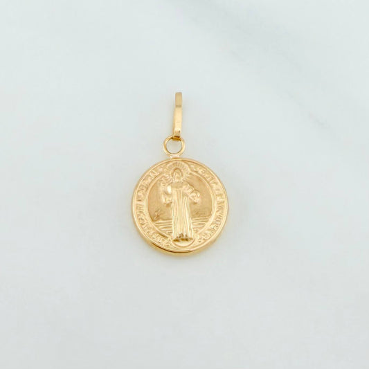 Dije San Benito 0.85 g / 3/4 in Oro Amarillo 18K