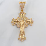 Dije Cruz Cristo 13.5 g / 2 1/2 in Oro Amarillo 18K