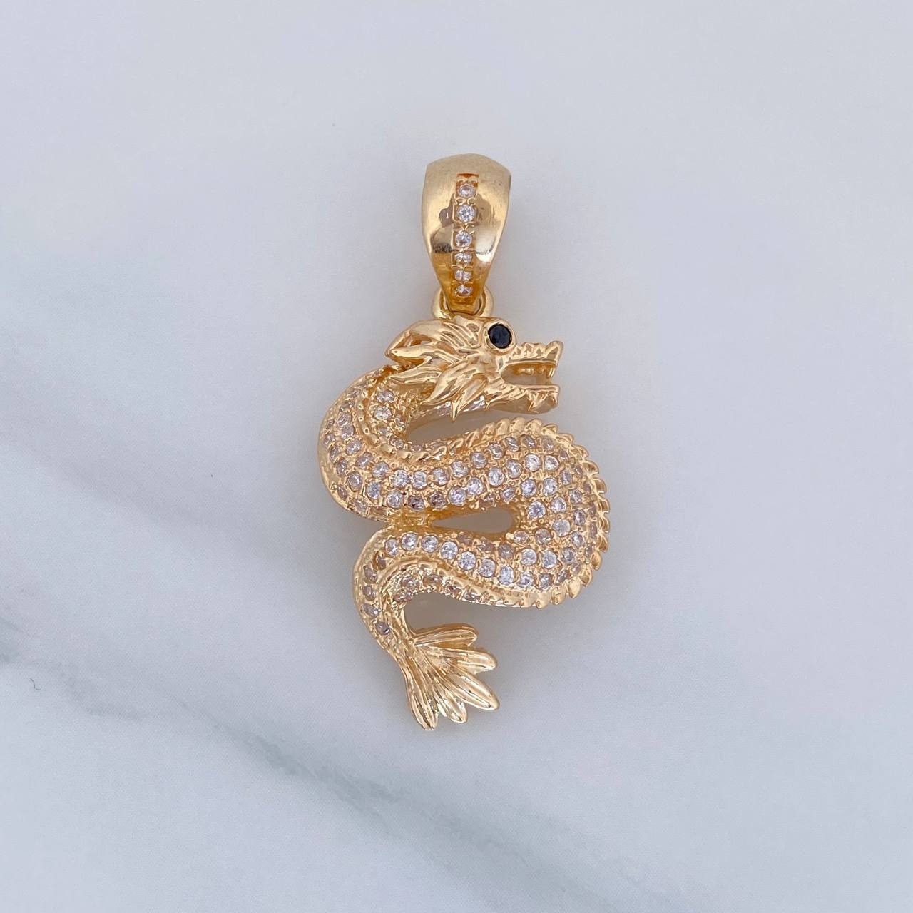 Pendant Dragon 5.5 g / 1 1/4 in 18K Yellow Gold