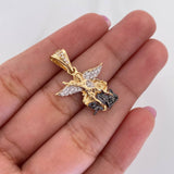 Pendant Saint Michael Archangel 2.8 g / 1 in Three Golds 18K