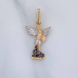 Pendant Saint Michael the Archangel 0.95 g / 1 in Three Golds 18K