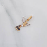 Pendant Saint Michael the Archangel 0.95 g / 1 in Three Golds 18K