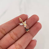 Pendant Saint Michael the Archangel 0.95 g / 1 in Three Golds 18K