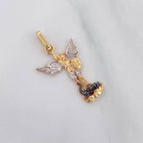 Pendant Saint Michael Archangel 1.7 g / 1 in Three Golds 18K
